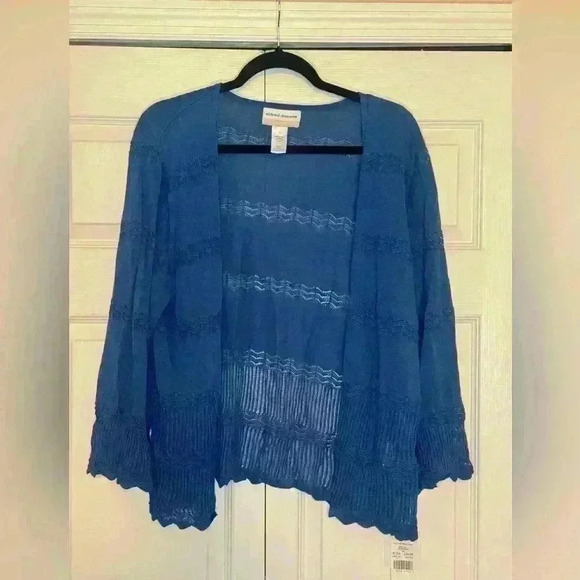 Alfred Dunner Cardigan Sweater NWT Size 1X MSRP $62.50 - Picture 1 of 4